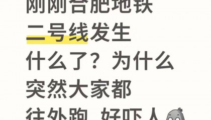 合肥地铁二号线有男子嘶吼致乘客四散而逃，还有乘客鞋都挤掉了？多方回应：正在调查