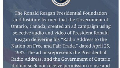 “终止所有与加拿大的谈判”！看电视看到“加拿大反关税广告”，特朗普怒了