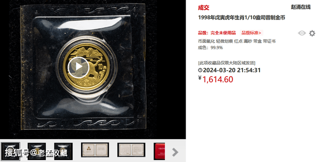 金价持续高位，生肖金币行情怎么样？2024贵金属生肖币成交盘点