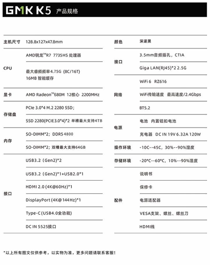极摩客 K5 迷你主机今日首销：双 2.5G 网口，1688 元起