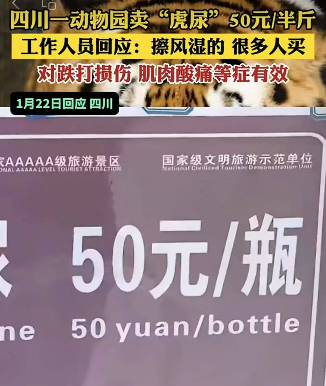 动物园卖虎尿，怎一个荒唐了得 | 新京报快评